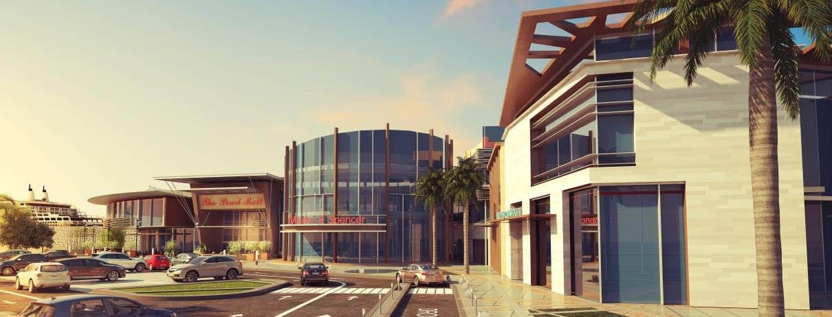 Commercial center exterior