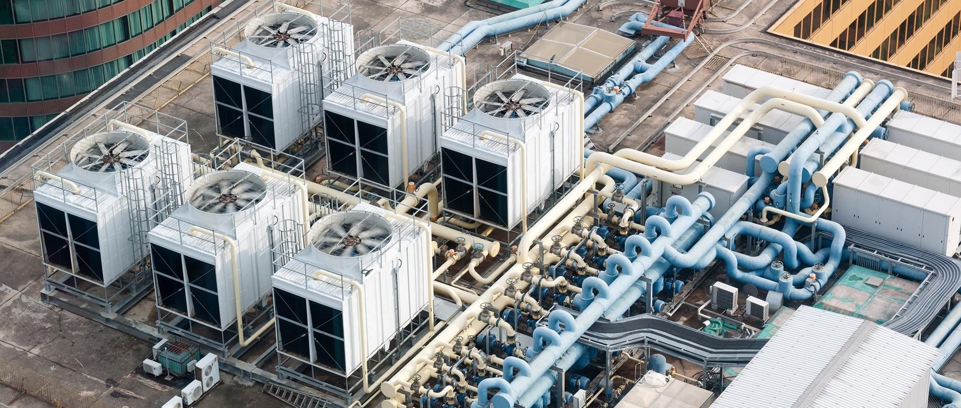 HVAC rooftop installation